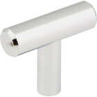 Elements Naples 1-9/16 In. Length Polished Chrome Bar Knob Image 1