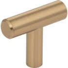 Elements Naples 1-9/16 In. Length Satin Bronze Bar Knob Image 1