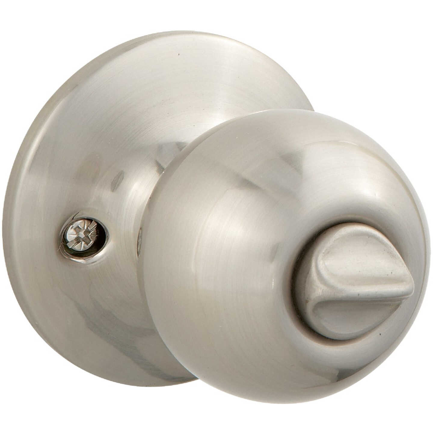Steel Pro Brushed Nickel Bed & Bath Door Knob Image 1