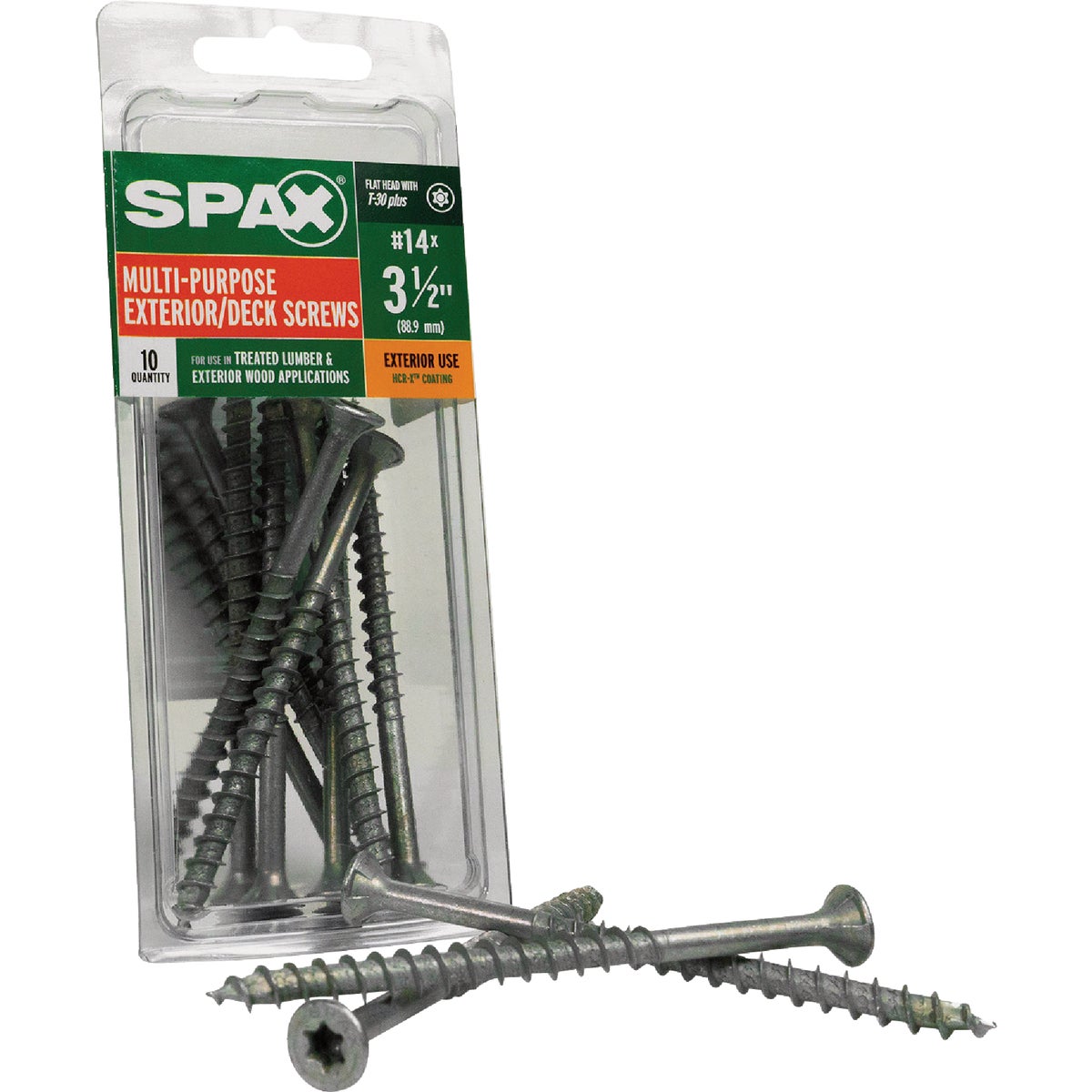 SPAX #14 x 3-1/2 In. T30 Plus Flat Head HCR-X (Exterior Rated) Deck Screw (10-Count) Image 6