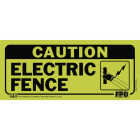 Hy-Ko Plastic Sign, Caution Electric Fence Image 1