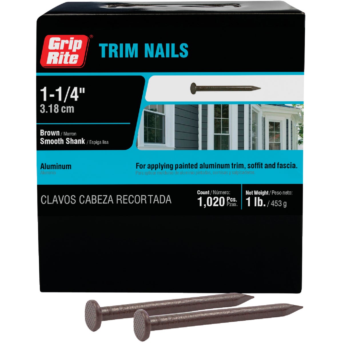 Do it Best 1-1/4 In. 12.5 ga Brown Aluminum Siding Nail (1 Lb.) Image 2