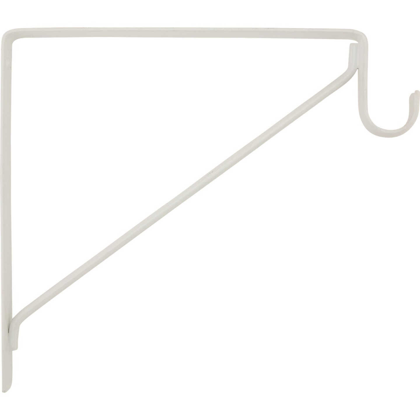 National Hardware White Heavy Duty Shelf/Rod Bracket, Bulk Image 1