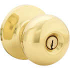 Steel Pro Polished Brass Entry Door Knob Image 1