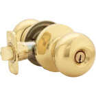Steel Pro Polished Brass Entry Door Knob Image 3
