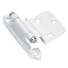 Amerock 3/8 In. White Self-Closing Inset Hinge (2-Pack) Image 1