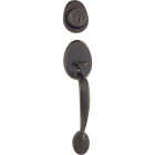 Steel Pro Oil Rubbed Bronze Entry Door Handleset with Tulip Knob Image 1