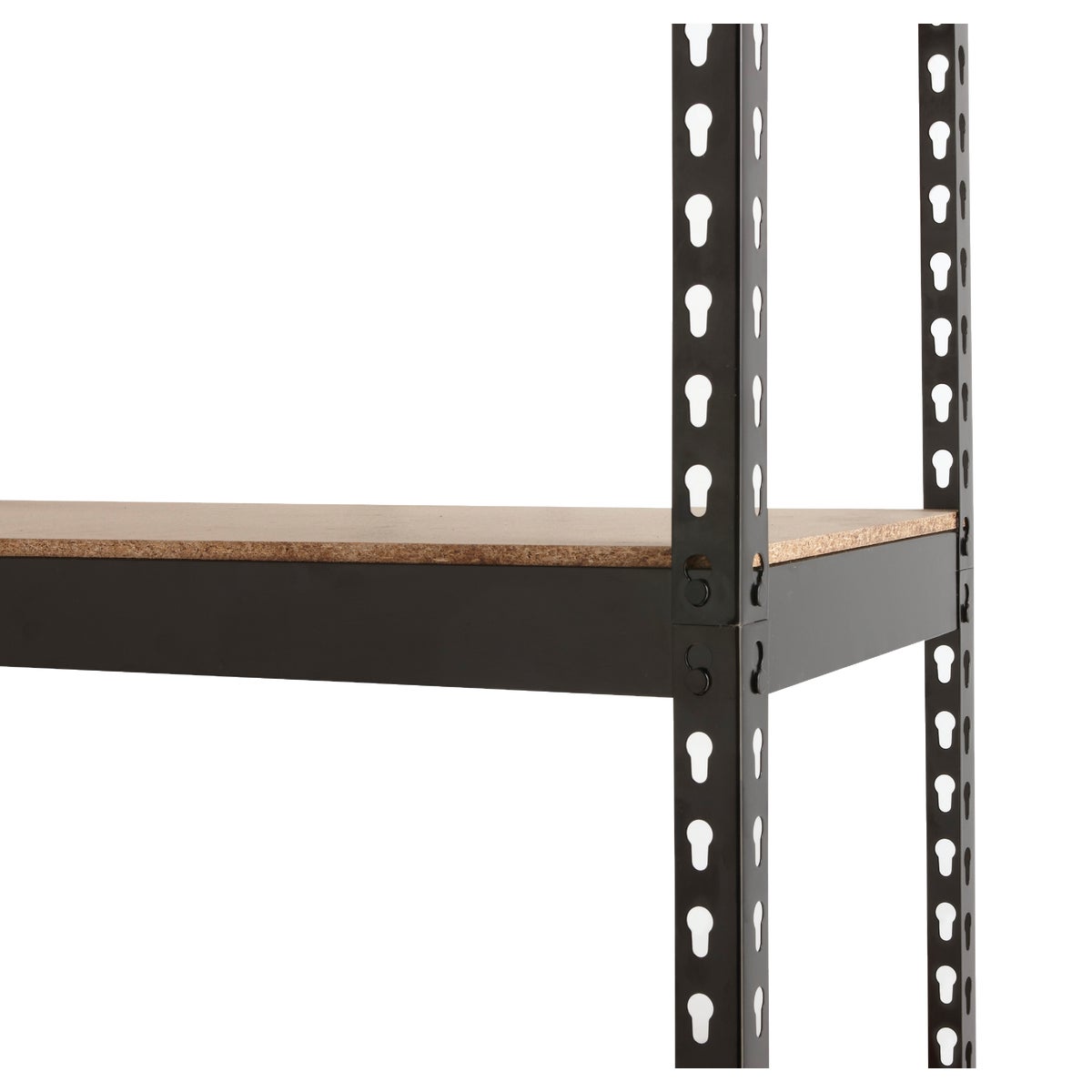 L-Beam 34 In. x 72 In. x 14 In. Black Steel 5-Tier Shelving Image 4