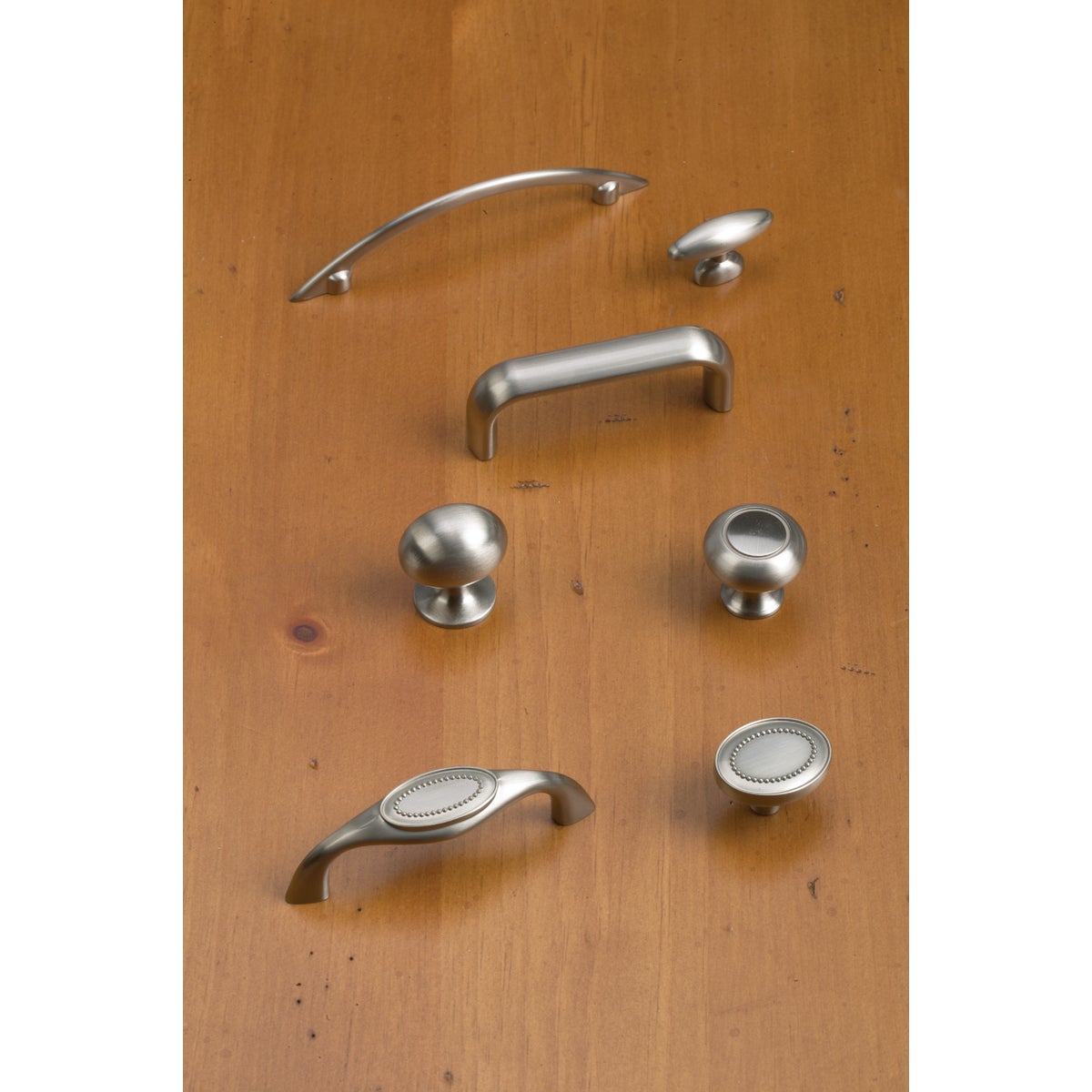 Amerock Everyday Heritage Oval Satin Nickel Cabinet Knob Image 3