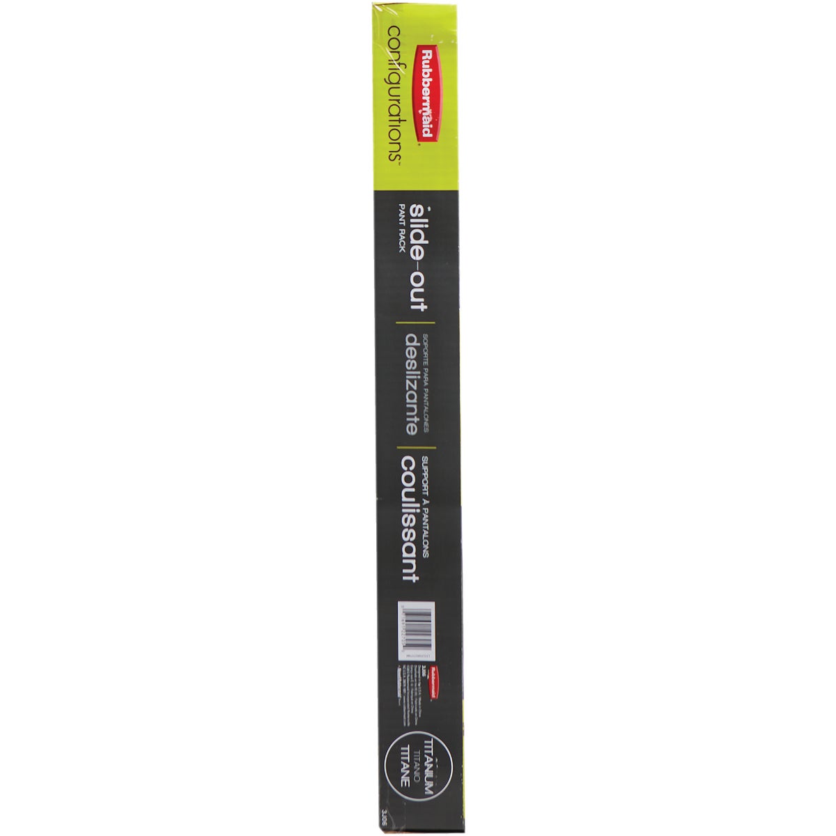 Rubbermaid Configurations Titanium Sliding Pants Rack Image 4