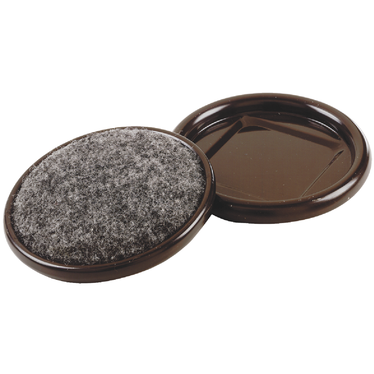 Do it 2-1/2 In. Inner Diameter Round Metal Cup/Felt Furniture Leg Cup (4-Pack) Image 1