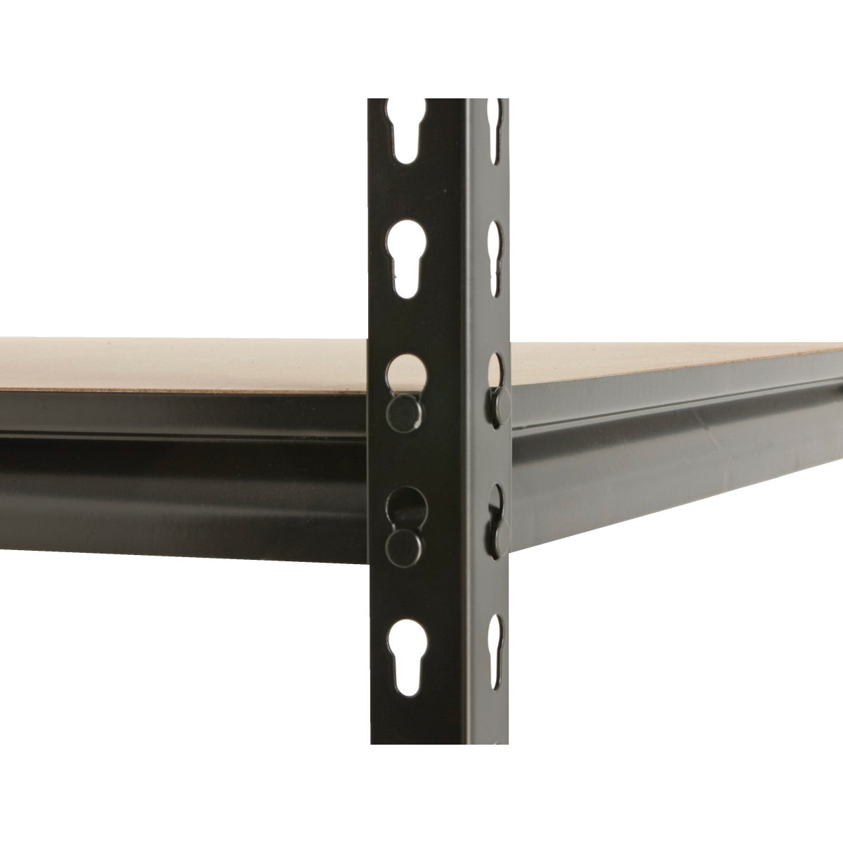 Z-Beam 48 In. x 72 In. x 24 In. Black Steel 5-Tier Shelving Image 6