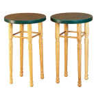 Waddell 11-3/4 In. Hardwood Table Early American Table Leg Image 1