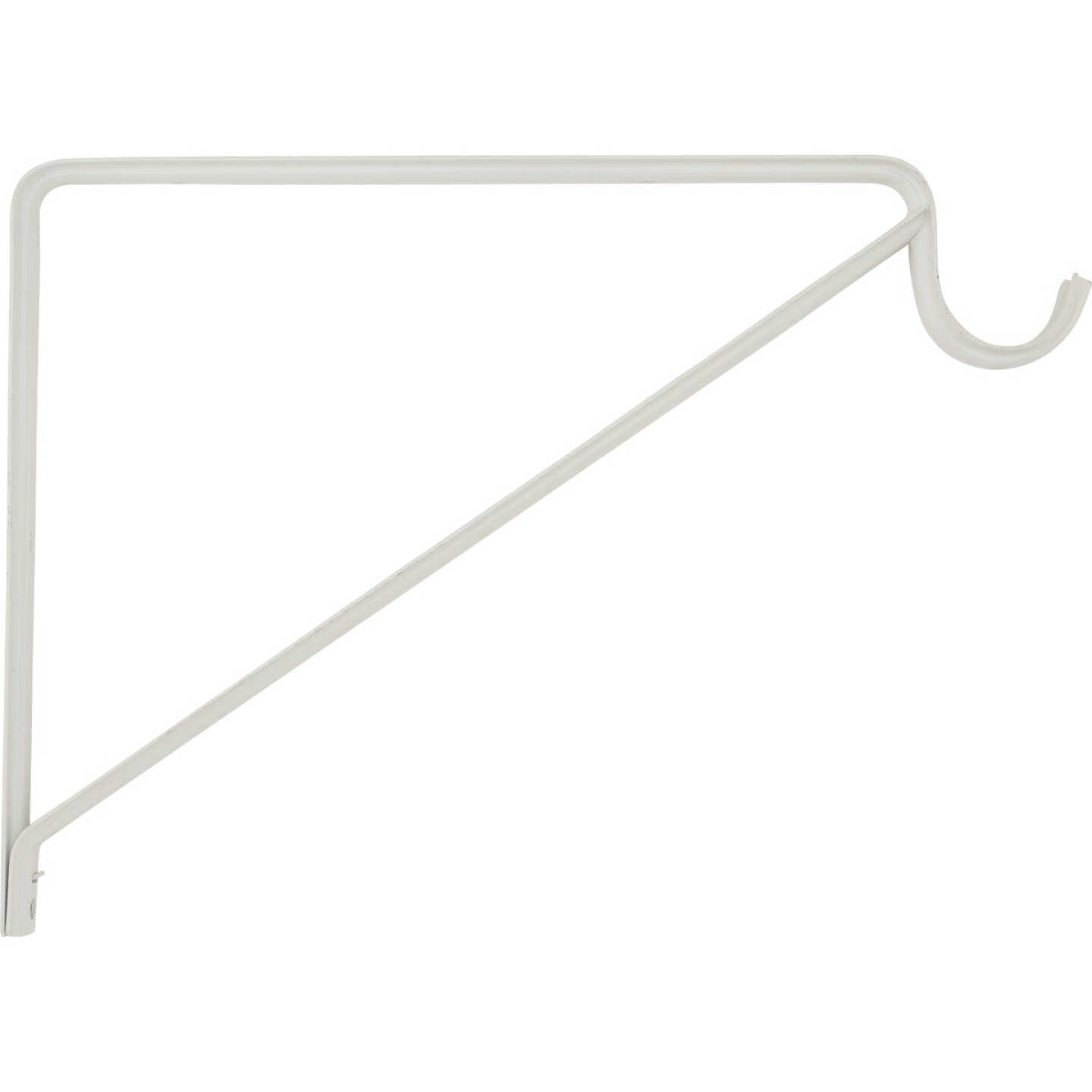 National Hardware 125 Lb. Capacity White Shelf/Rod Bracket, Bulk Image 1