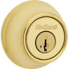 Kwikset 665 Double Cylinder Adjustable Latch Deadbolt with SmartKey, Polished Brass Image 1