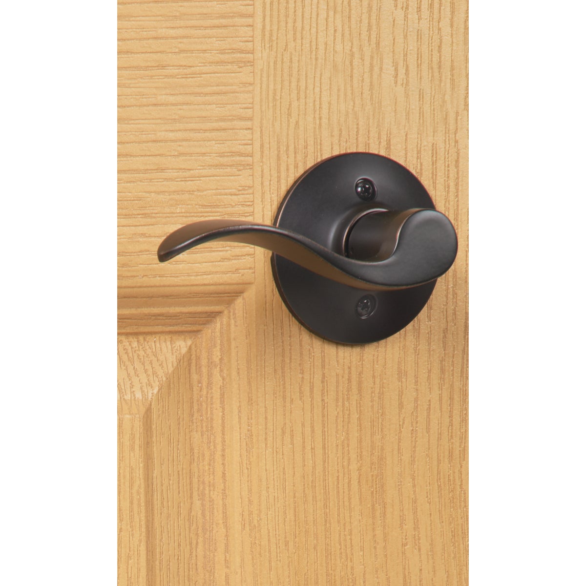 Schlage Aged Bronze Entry Door Handleset with Accent Lever Image 3