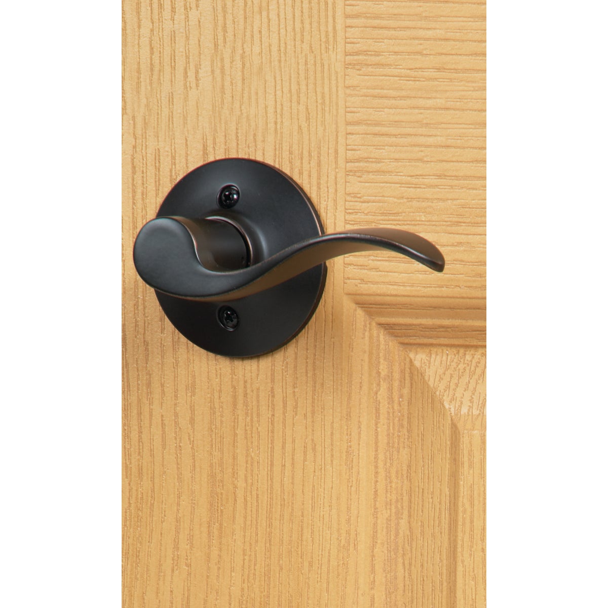 Schlage Aged Bronze Entry Door Handleset with Accent Lever Image 4