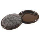 Do it 1-1/4 In. Inner Diameter Round Metal Cup/Felt Furniture Leg Cup (4-Pack) Image 1