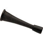 National Hardware 3 In. Matte Black Spring Door Stop Image 1