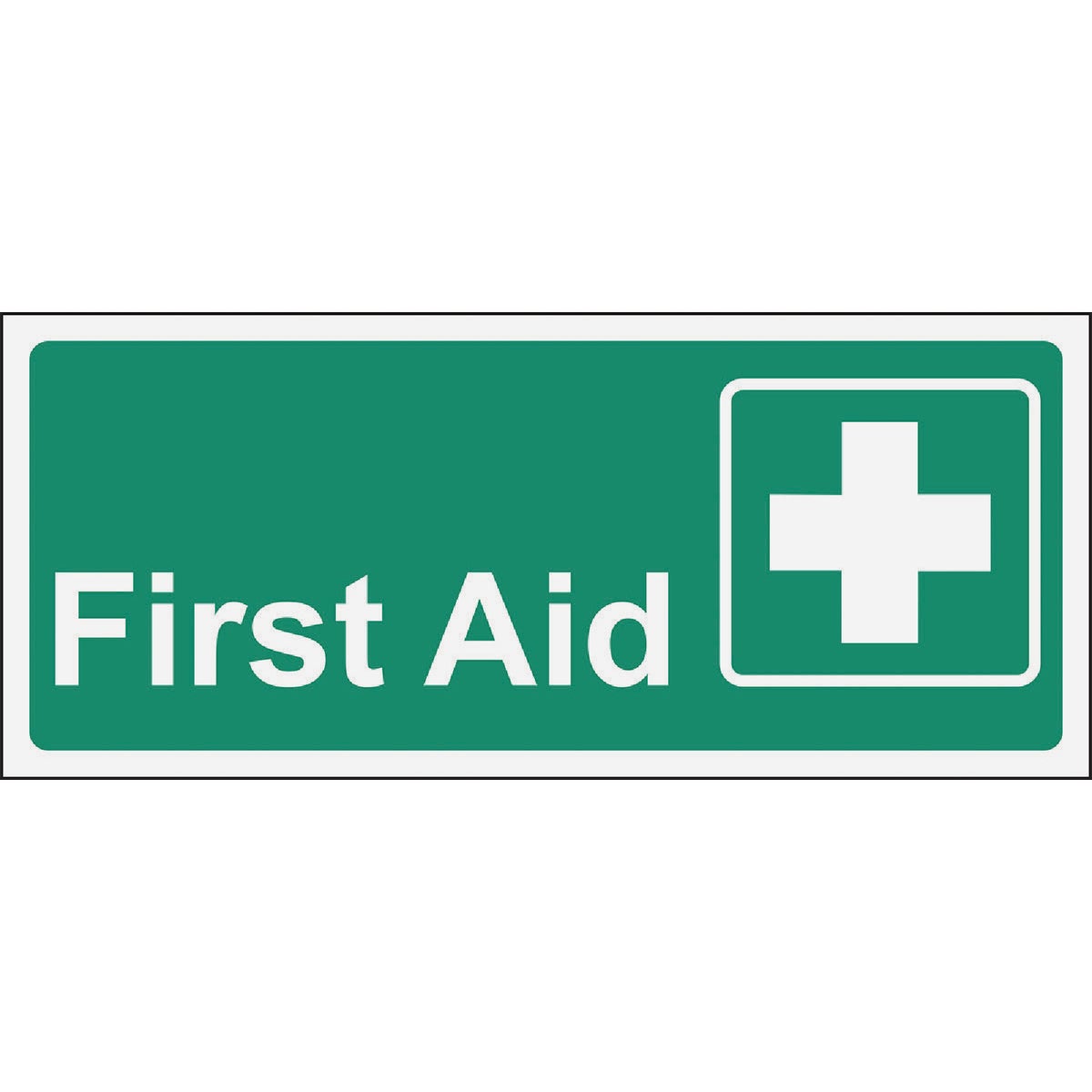 Hy-Ko Plastic Sign, First Aid  Image 1