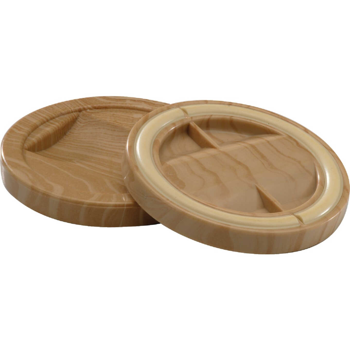 Do it 2-1/4 In. Inner Diameter Round Woodgrain Furniture Leg Caster Cup (4-Pack) Image 1