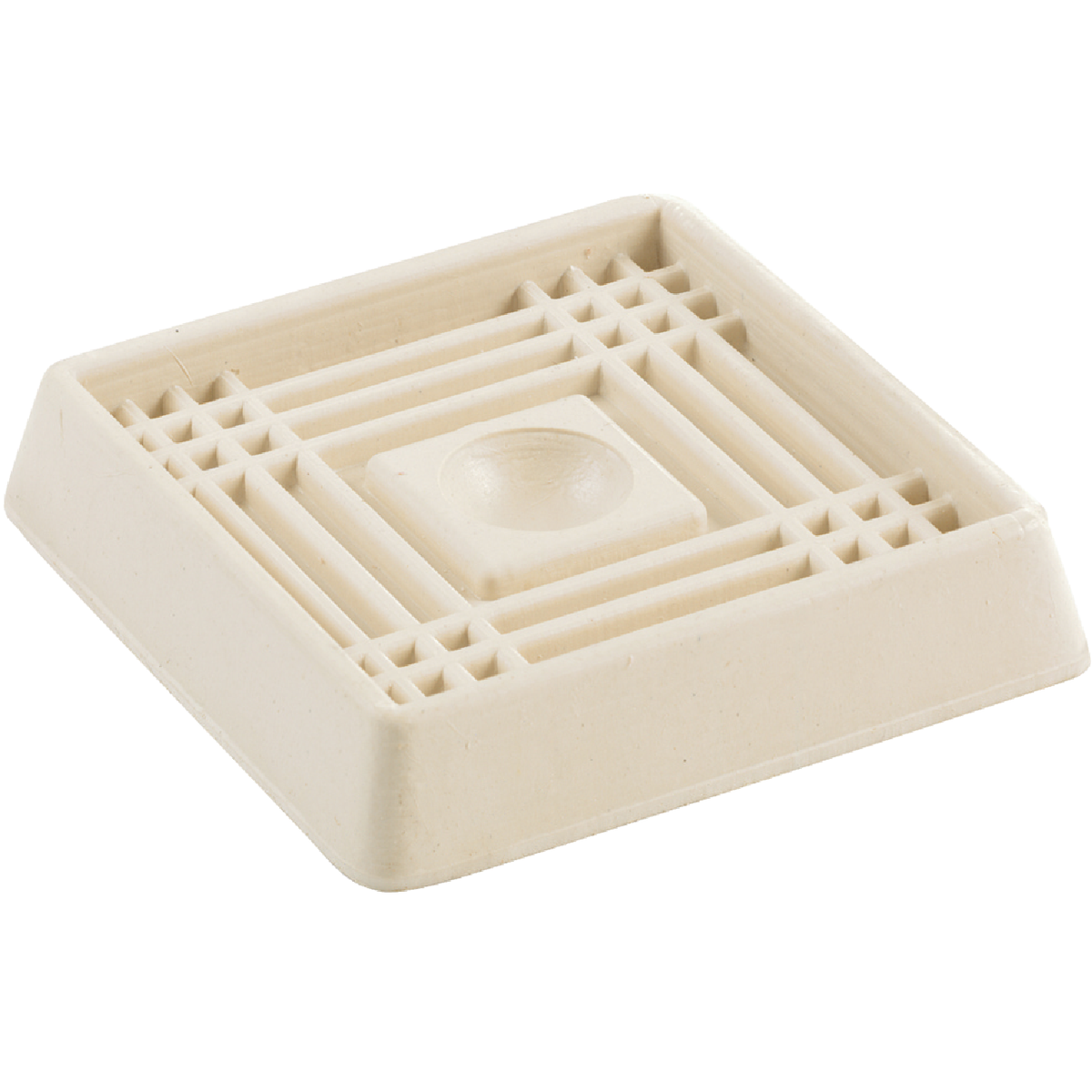 Do it 2 In. Inner Dimension Square Almond Furniture Leg Cup (4-Pack) Image 1