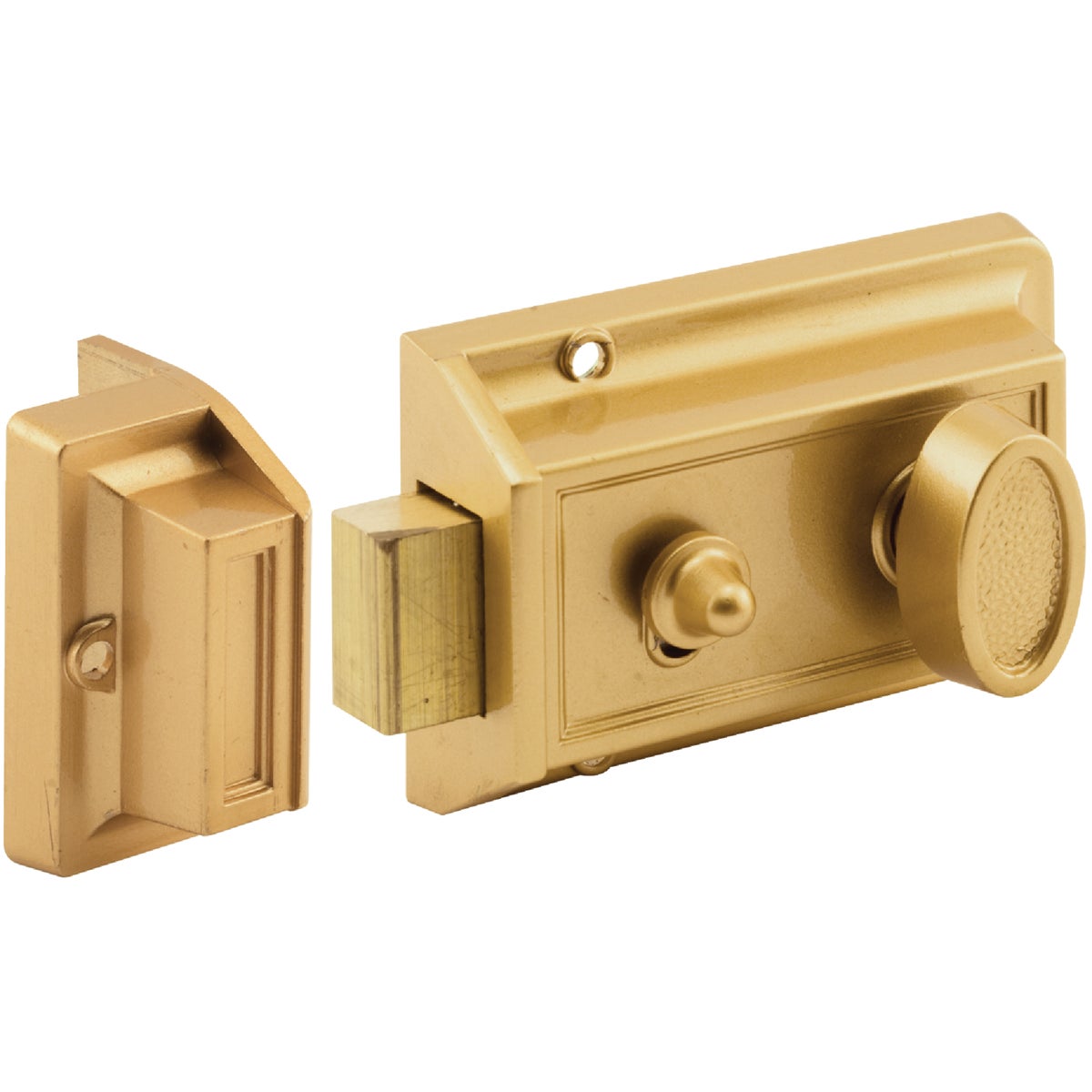 Defender Security Brass Night Lock Single Rim Deadlock Image 3