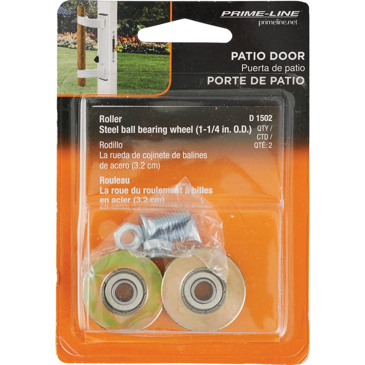 Prime-Line 1-1/4 In. Steel Patio Door Roller (2-Count) Image 2