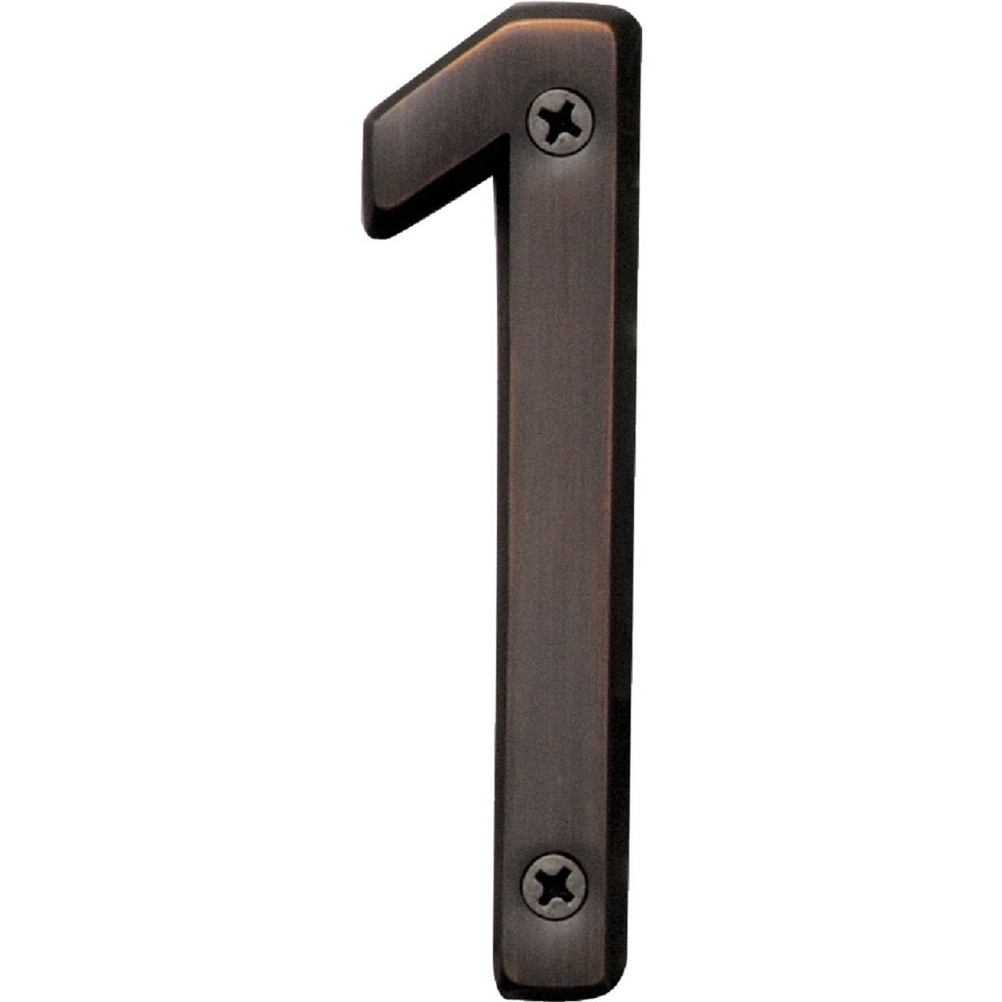 Hy-Ko Prestige Series 4 In. Oil Rubbed Bronze House Number One Image 1
