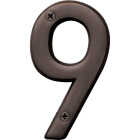 Hy-Ko Prestige Series 4 In. Oil Rubbed Bronze House Number Nine Image 1