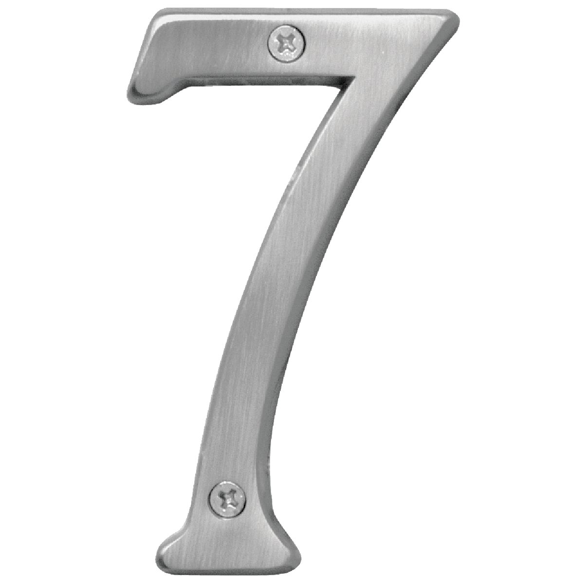 Hy-Ko Prestige Series 4 In. Satin Nickel House Number Seven Image 1