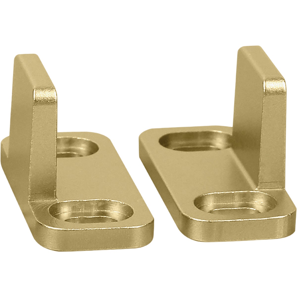 National Hardware Brushed Gold Double Floor Guide