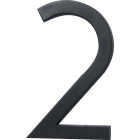 Hy-Ko Architectural Series 6 In. Satin Black House Number Two Image 1
