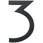 Hy-Ko Architectural Series 6 In. Satin Black House Number Three Image 1