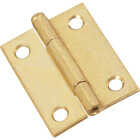 National Hardware 2 In. Brass Loose-Pin Narrow Hinge (2-Pack) Image 1
