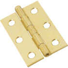 National Hardware 2-1/2 In. Brass Loose-Pin Narrow Hinge (2-Pack) Image 1