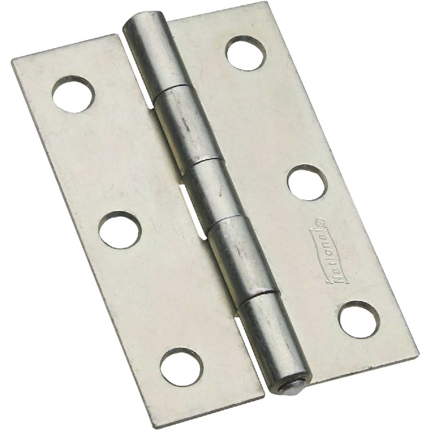 National Hardware 3 In. Zinc Tight-Pin Narrow Hinge (2-Pack) Image 1