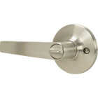 Steel Pro Brushed Nickel Entry Door Lever Image 1