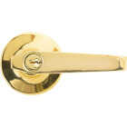 Steel Pro Polished Brass Entry Door Lever Image 4