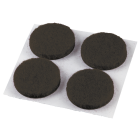 Do it 3/4 In. Brown Round Felt Pad (12-Count) Image 1