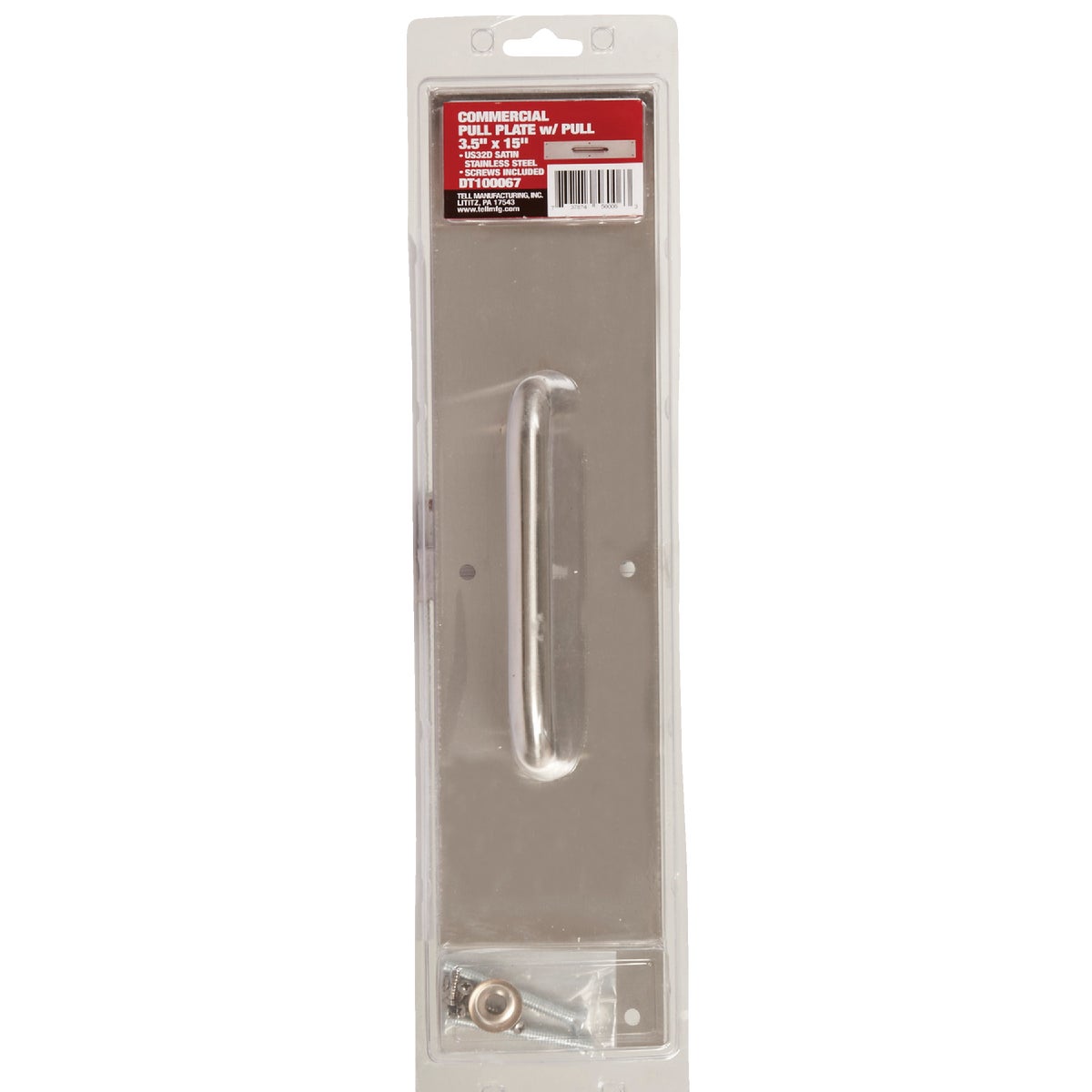 Tell Commercial Stainless Steel Pull Plate Image 2