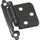 Laurey Oil Rubbed Bronze Self-Closing Overlay Hinge with Zinc Screws (2-Pack) Image 1