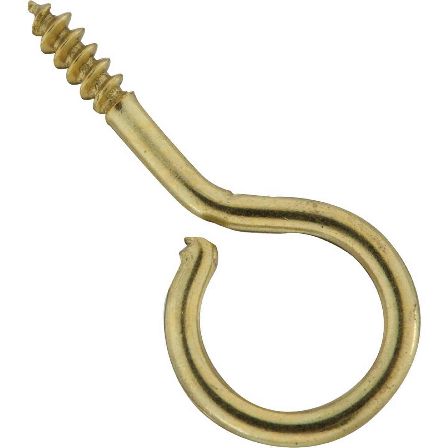National Hardware #14 Brass Large Screw Eye (6-Count) Image 1