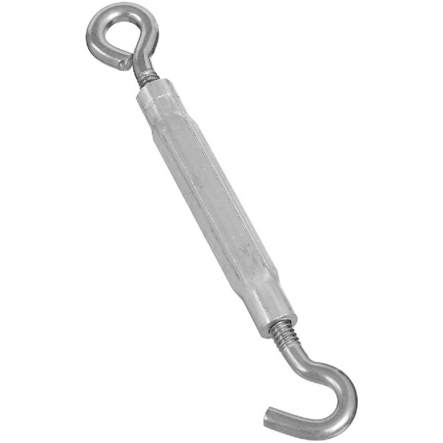 National Hardware 1/4 In. x 7-1/2 In. Stainless Steel Hook & Eye Turnbuckle Image 1