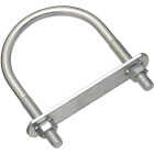 National Hardware 3/8 In. x 2.95 In. x 4.5 In. Zinc Round U Bolt Image 1