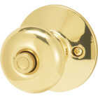 Schlage Plymouth Bright Brass Bed & Bath Door Knob Image 2
