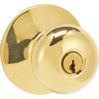 Schlage Plymouth Ultima Bright Brass Entry Door Knob Image 3