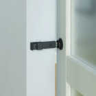 National Hardware Matte Black Barn Door Lock Image 2