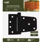 National Hardware 3-1/2 In. Black Heavy-Duty Spring Gate Hinge Image 2