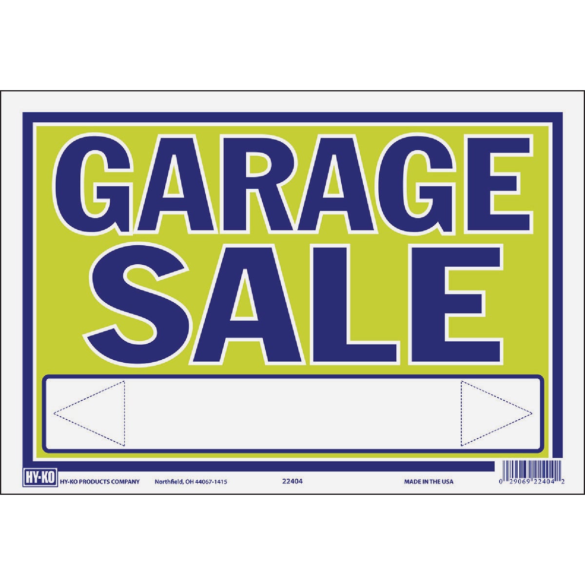 Hy-Ko 9 x 13 Neon Garage Sale Sign